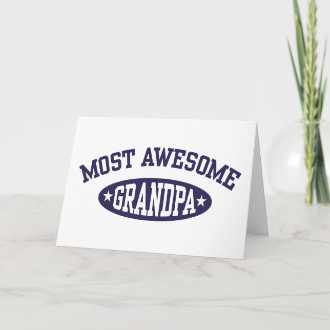 Carte Grand-père le plus génial (Devant)
