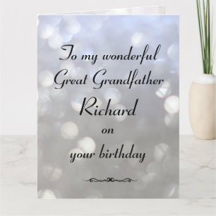 Carte Grand-père personnalisé Anniversaire
