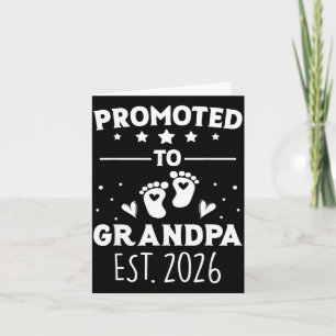 Carte Grand-père promu 2026 Est Nouvelle Illustration