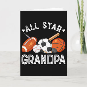 Carte Grand-Père Toute Étoile Du Garçon D'anniversaire S