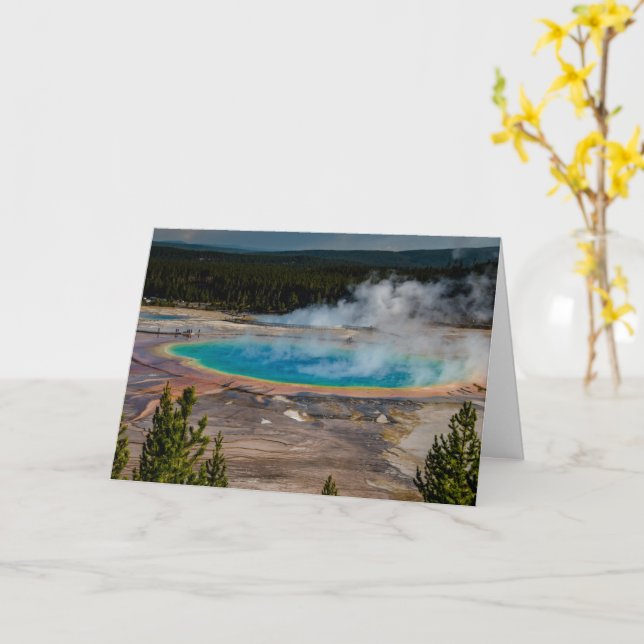 Carte Grand Prismatic Spring Parc national de Yellowston (Fleur jaune)