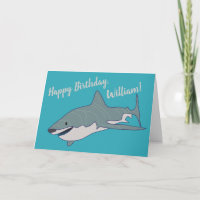 Grand requin blanc Personnalisé Anniversaire