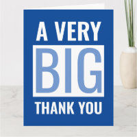 Grand Texte Un Très Grand Merci Bleu Et Blanc