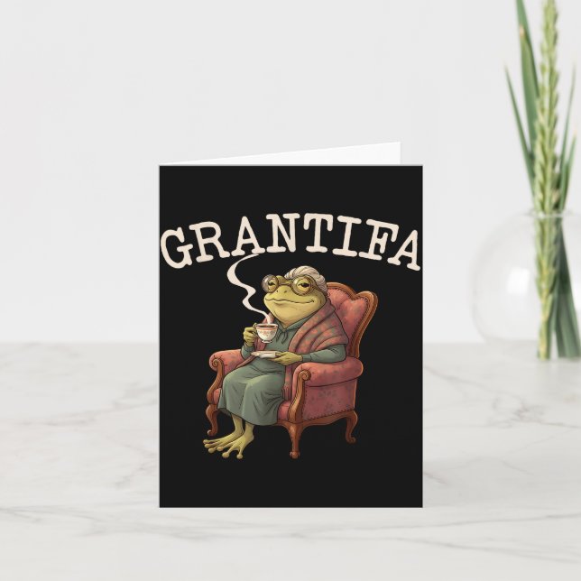 Carte Grand Tifa Frog Funny Graphic Men Women  (Devant)