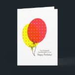 Carte Granddaughter<br><div class="desc">A simple, clean, nice and colorful balloons card pour un grand-daughter dans law on birthday. Inside text is customizable.</div>
