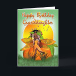 Carte Granddaughter Birthday Card - Moonies Citrus Fairy<br><div class="desc">Granddaughter Birthday Card - Moonies Citrus Fairy - African American</div>
