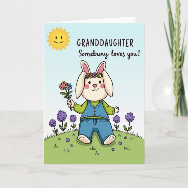 Carte Granddaughter Loves You Animal Card (Devant)