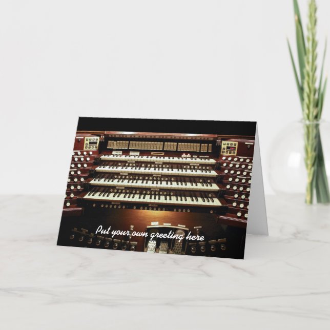 Carte Grande console d'orgue do-it-yourself accueil (Devant)
