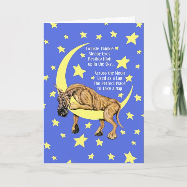 Carte Grande Dane Brindle Twinkle (Devant)
