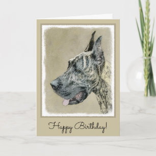 Carte Grande Danse (Brindle) Peinture - Art Chien origin
