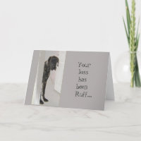 Grande Danse chien animal de compagnie Votre perte