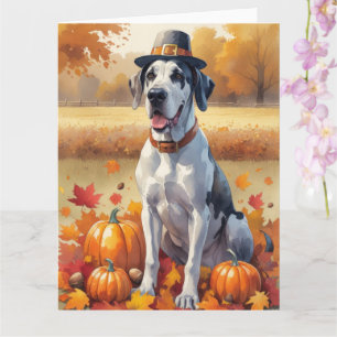 Carte Grande Danse En Automne Feuilles Thanksgiving Art
