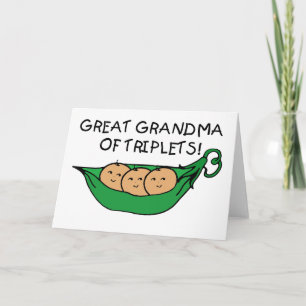 Carte Grande grand-mère des triplets