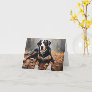 Carte Grande montagne suisse à l'automne Feuilles automn