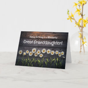 Carte Grande ou petite-fille Joyeux Anniversaire Joli Ma