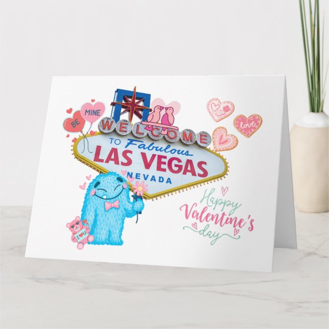 Carte grande Saint-Valentin Las Vegas (Devant)