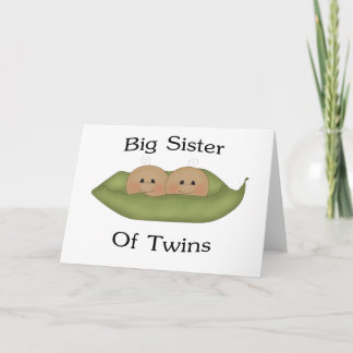 Carte Grande soeur des jumeaux