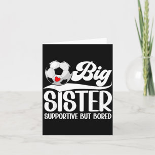 Carte Grande Sœur Soutien Sœur Joueuses de Football