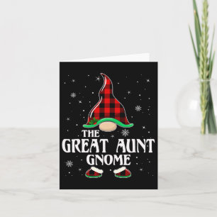 Carte Grande Tante Gnome Buffalo Carreaux Famille Groupe
