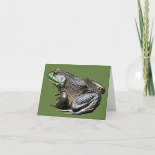 Carte Grande Vieille Grenouille Taureau Note de Nature