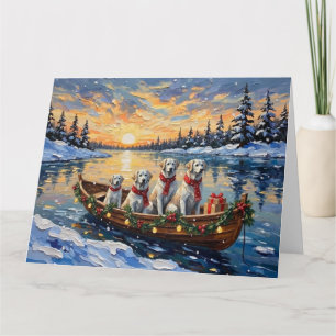 Carte Grandes Pyrénées Bateau de Noël pour les Fêtes
