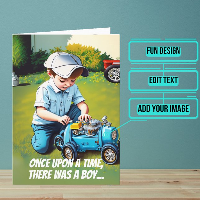 Carte Grandi pour être un anniversaire mécanique (This fun card is specifically for the mechanic friend in your life.)