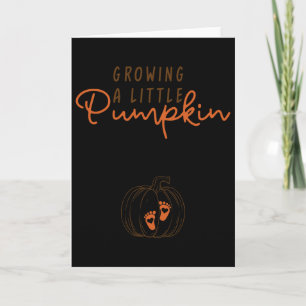 Carte Grandir Un Peu Citrouille Chute Thanksgiving Par P