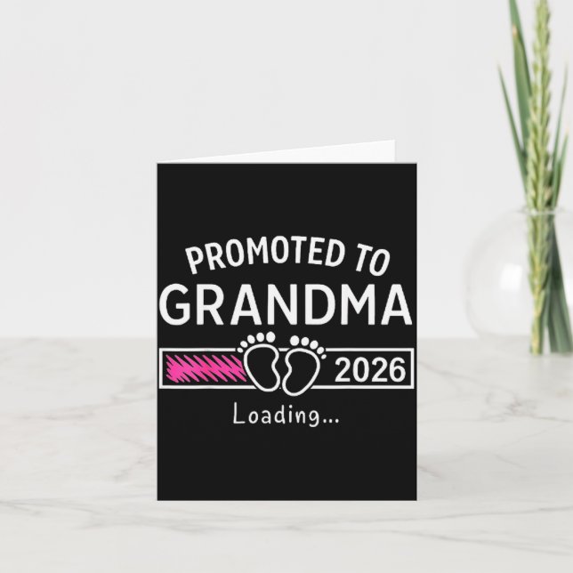 Carte Grandma Est 2026 Promoted To Grandma New Grandma 2 (Devant)