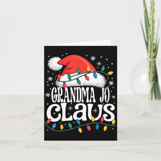 Carte Grandma Jo Claus Funny Xmas Christmas Grandma Holi (Devant)