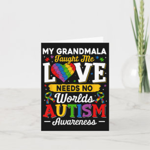 Carte Grandmala M'A Appris L'Amour N'A Pas Besoin De Mot