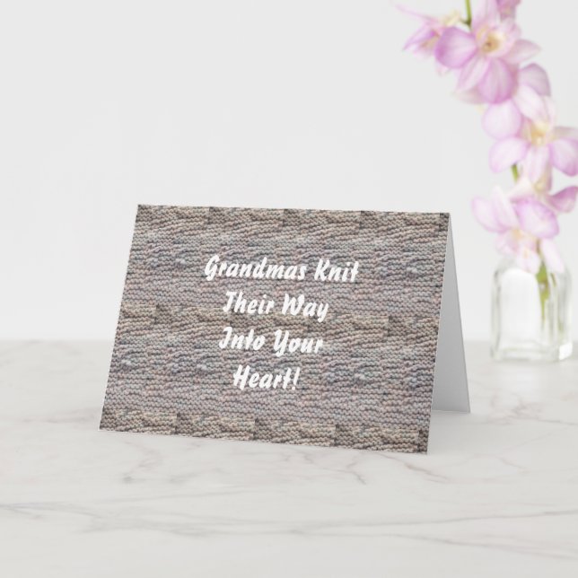 Carte Grandmas Knit (Orchidée)