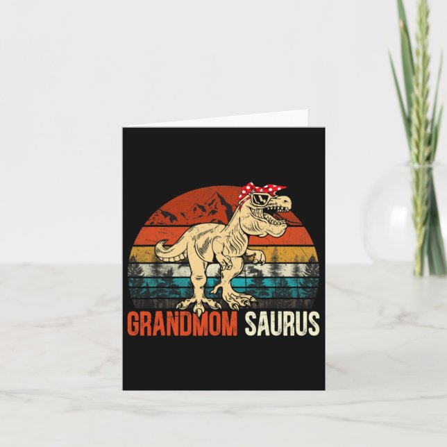 Carte Grandmomsaurus T Rex Dinosaure Grand-mère Saurus M (Devant)