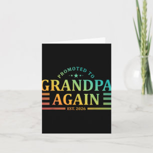 Carte Grandpa Est 2026 Première 1ère Fois Grand-Père Nou