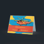 Carte Grandson, 4e anniversaire avec hélicoptère<br><div class="desc">Les hélicoptères sont un thème populaire chez les garçons de cet âge. Il s’agit d’un hélicoptère aux couleurs vives,  qui attire l’attention de votre petit-fils à l’occasion de son 3e anniversaire !</div>