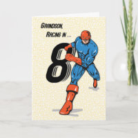 Grandson 8th Birthday Superhero