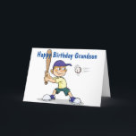 CARTE **GRANDSON** BATAILLE/AVOIR UN JOLI ANNIVERSAIRE<br><div class="desc">SI VOTRE PETIT-DÉJEUNER JOUE OU AIME LE BASEBALL,  JE SUIS SÛR QU'IL AIMERA RECEVOIR CETTE CARTE POUR SA JOURNÉE SPÉCIALE ET JE REMERCIE TELLEMENT D'AVOIR arrêté par l'un de mes huit magasins. Profite-en pendant qu'il est jeune :)</div>