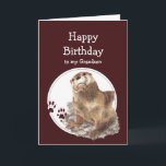 Carte Grandson Birthda Otter drôle Animal Texte personna<br><div class="desc">Joyeux petit-fils d'anniversaire à celui que j'aime comme pas de "loutre" Carte d'anniversaire humoristique et amusante pour le petit-fils que vous aimez qui aime les animaux et/ou les loutres. Cute Aquarelle Otter Animal,  Faune,  Nature</div>