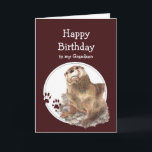 Carte Grandson Birthda Otter Funny Animal Texte Personna<br><div class="desc">Joyeux petit-fils d'anniversaire à celui que j'aime comme pas de "loutre" Carte d'anniversaire humoristique et amusante pour le petit-fils que vous aimez qui aime les animaux et/ou les loutres. 
  Cute Aquarelle Otter Animal,  Faune,  Nature</div>