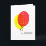 Carte Grandson Birthday Cards, Big Ballons colorés<br><div class="desc">Une carte ballons simple,  propre,  sympa et colorée pour un petit-fils le jour de son anniversaire. Le texte intérieur est personnalisable.</div>