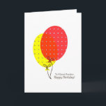 Carte Grandson Birthday Cards, Big Ballons colorés<br><div class="desc">Une carte ballons simple,  propre,  sympa et colorée pour un petit-fils le jour de son anniversaire. Le texte intérieur est personnalisable.</div>