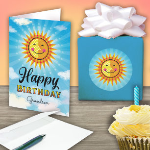 Carte Grandson Birthday Cute Card