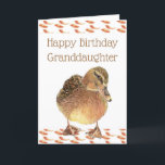 Carte Grandson Birthday Fun Ducky Quack Quack<br><div class="desc">Funny Birthday with Cute Duck Card for your grandson with the inside verse about the ,  One little ducky with the feather on it's back,  he leads the others with a quack,  quack,  quack the nursery rhyme Six Little Ducks and a Happy Birthday</div>
