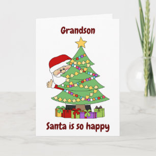 CARTE **GRANDSON** CE PÈRE NOËL EST JUSTE POUR VOTRE CAR