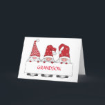 CARTE **GRANDSON** DE GNOMES POUR NOËL<br><div class="desc">MERCI D'AVOIR ARRÊTÉ PRÈS D'UN DE MES HUIT MAGASINS !</div>