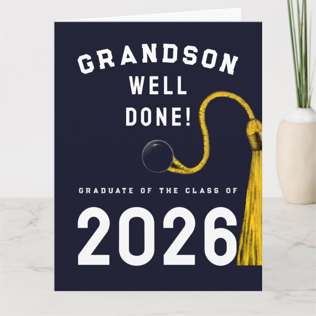 Carte Grandson Graduation 2025 Card (Devant)