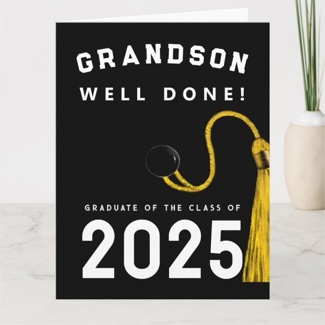 Carte Grandson Graduation 2025 Card (Devant)