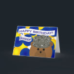 Carte Grandson - Joyeux anniversaire de service actif de<br><div class="desc">Souhaitez à votre héros de la Force aérienne un joyeux anniversaire avec cette carte d'anniversaire unique et amusante. Personnalisez-le en ajoutant une photo de votre héros à l'intérieur. (Cette conception avec camouflage fonctionne pour tous les taux et grades.)</div>