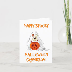 CARTE **GRANDSON** ONT UN HALLOWEEN HEUREUX ET ÉFFRAYANT