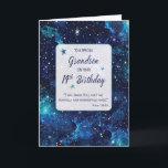 Carte Grandson Religieux 14ème Anniversaire Etoiles en G<br><div class="desc">Alors que votre petit-fils a 14 ans,  fêtez son voyage unique avec cette carte cosmique. Le design stellaire et le message profond soulignent l'individualité tissée dans son être par le plan divin de Dieu.</div>