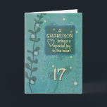 Carte Grandson Religieux 17ème Anniversaire Main verte d<br><div class="desc">Bientôt,  ton merveilleux petit-fils aura 17 ans. Avant que ce jour arrive,  vous devriez être prêt avec cette carte pour lui donner ce jour spécial. Rappelez-lui qu'il est une bénédiction quand vous lui donnez ceci.</div>